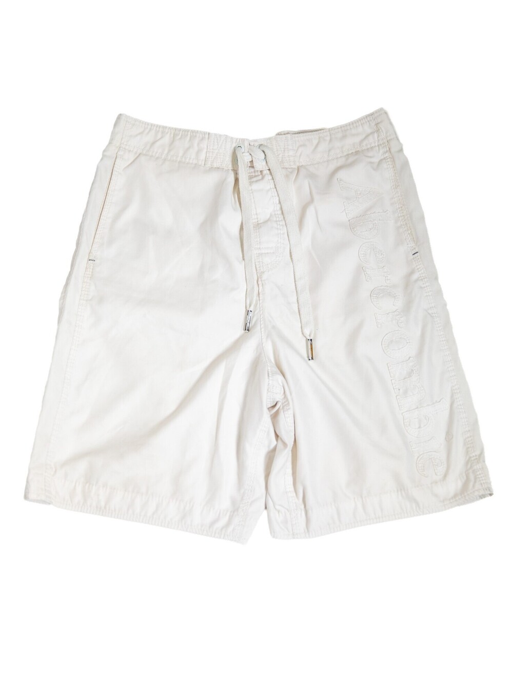 Abercrombie & Fitch Board Shorts Y2K Vintage White Embroidered Font - Men's M